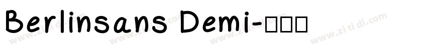 Berlinsans Demi字体转换